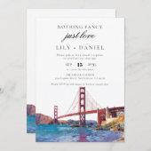 San Francisco Elopement Wedding Reception 招待状 (正面/裏面)