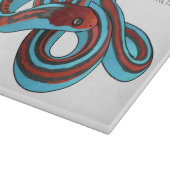 San Francisco garter snake cartoon illustration  カッティングボード (角)