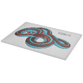 San Francisco garter snake cartoon illustration  カッティングボード (角)