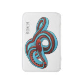 San Francisco garter snake cartoon illustration バスマット (正面縦)
