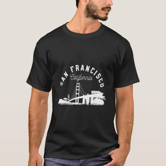 San Francisco Gold Gate Bridge Tシャツ (正面)