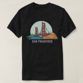 San Francisco Golden Gate Bridge California Gift Tシャツ (デザイン正面)
