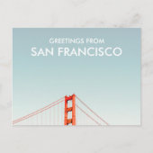 San Francisco Golden Gate Bridge Greetings From ポストカード (正面)