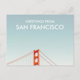 San Francisco Golden Gate Bridge Greetings From ポストカード