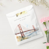 San Francisco Golden Gate Bridge Landscape Wedding フェイバーバッグ (封をした状態)