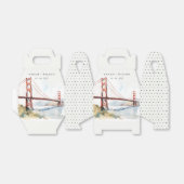 San Francisco Golden Gate Bridge Landscape Wedding フェイバーボックス (折り畳みなし)