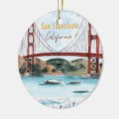 San Francisco Golden Gate Bridge Ornament セラミックオーナメント (左)