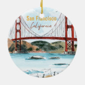 San Francisco Golden Gate Bridge Ornament セラミックオーナメント (裏面)