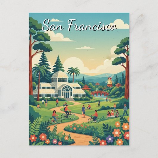 San Francisco Golden Gate Park ポストカード (正面)
