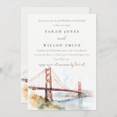 San Francisco Golden Gate Wedding Anniversary  招待状 (正面/裏面)