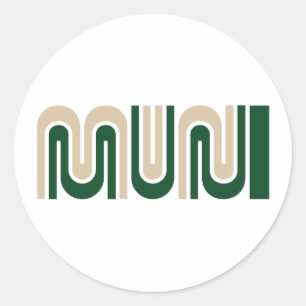 San Francisco Muniロゴシール ラウンドシール