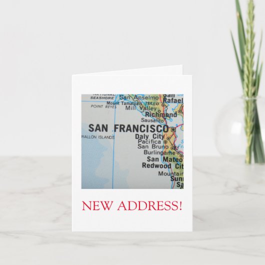 San Francisco New Addressの発表 案内状 (正面)