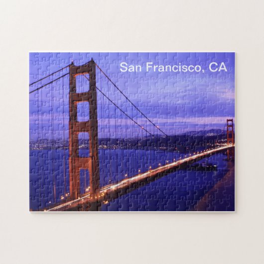 San Francisco Night View Puzzle 11x14 ジグソーパズル (横)