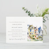 San Francisco Painted Ladies Rehearsal Dinner 招待状 (スタンド正面)