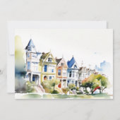 San Francisco Painted Ladies Rehearsal Dinner 招待状 (裏面)