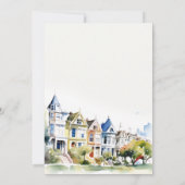 San Francisco Painted Ladies Wedding Anniversary 招待状 (裏面)