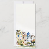 San Francisco Painted Ladies Wedding Menu Card 招待状 (裏面)