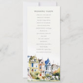 San Francisco Painted Ladies Wedding Program 招待状 (裏面)