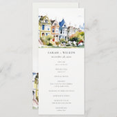 San Francisco Painted Ladies Wedding Program 招待状 (正面/裏面)