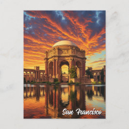 San Francisco Palace of Fine Arts Sunset ポストカード