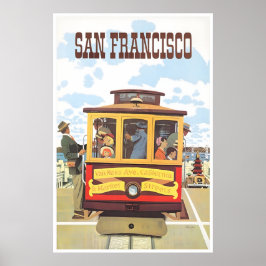 San Francisco Print California Travel Poster ポスター