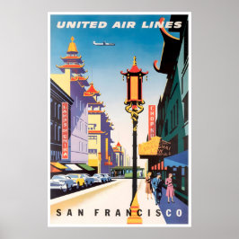 San Francisco Print California Travel Poster ポスター