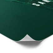 San Francisco Print Map Wallart Poster Gift ポスター (角)