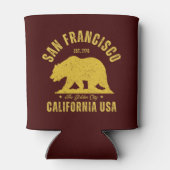 San Francisco Retro California Souvenir 缶クーラー (裏面)