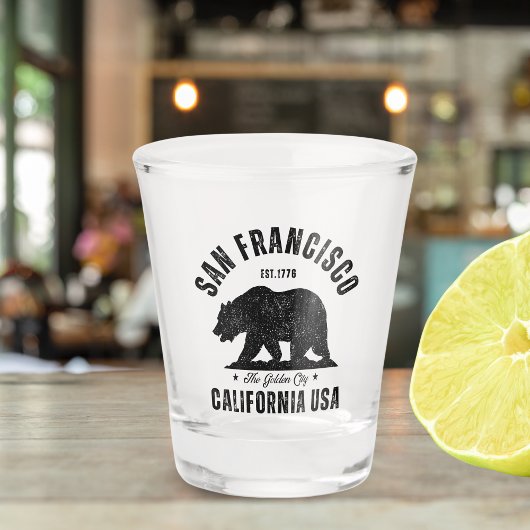 San Francisco Retro California Travel ショットグラス