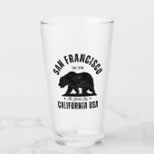 San Francisco Retro California Travel タンブラーグラス (正面)