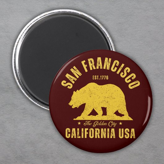 San Francisco Retro California Travel マグネット