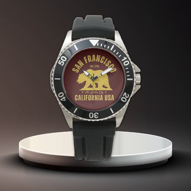 San Francisco Retro California Travel 腕時計 (クリエイターアップロード済み)