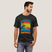 San Francisco Retro Throwback Surf & Beach Souveni Tシャツ (正面フル)