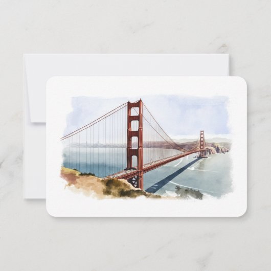 San Francisco RSVPの結婚挿入先 招待状 (裏面)