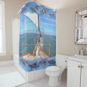 San Francisco Sailing 0869 シャワーカーテン (インサイチュ)