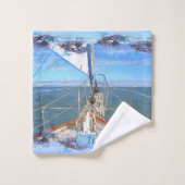 San Francisco Sailing 0869 バスタオルセット (ウォッシュタオル)