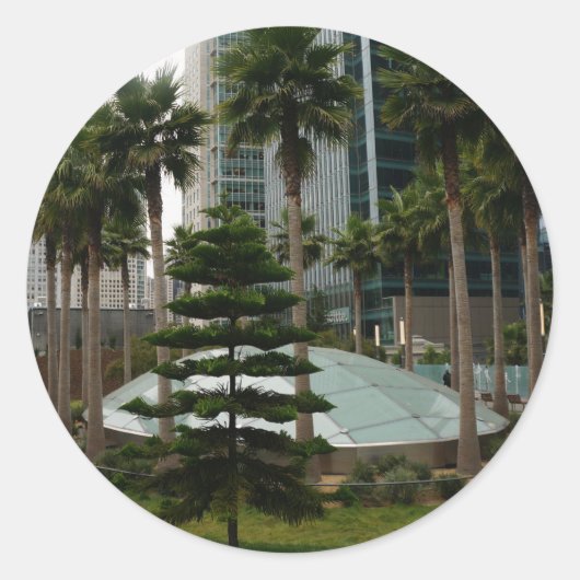 San Francisco Salesforce Park #1スタンプ ラウンドシール (正面)