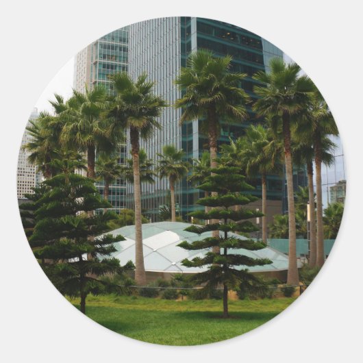 San Francisco Salesforce Park #3スタンプ ラウンドシール (正面)
