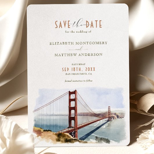 San Francisco Save The Date Destination招待状 招待状