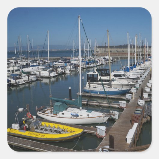 San Francisco Shipsステッカー スクエアシール (正面)