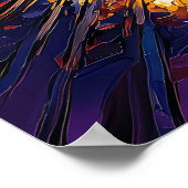 San Francisco Skylineのポスター – アイコニック・カリフォルニア ポスター (角)