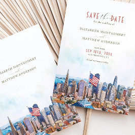 San Francisco Skyline日付の保存先 招待状