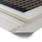 San Francisco Skyline フェイク - Fake White Window ポスター (角)