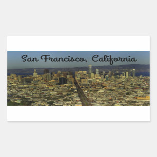 San Francisco Skyline #13-3スタンプ 長方形シール