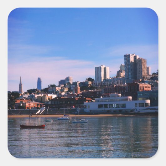 San Francisco Skyline #6スタンプ スクエアシール (正面)