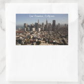 San Francisco Skyline #7-2スタンプ 長方形シール (バッグ)