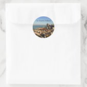 San Francisco Skyline #9-1スタンプ ラウンドシール (バッグ)