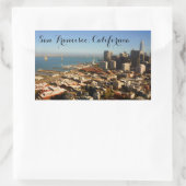 San Francisco Skyline #9-3スタンプ 長方形シール (バッグ)