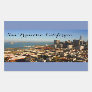 San Francisco Skyline #9-3スタンプ 長方形シール