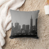 San Francisco Skyline Monochrome - Cityscape写真 クッション (ブランケット)
